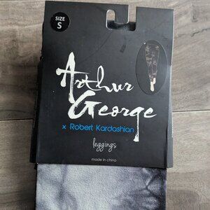 Arthur George Cozy Leggings – Black Charcoal Pattern